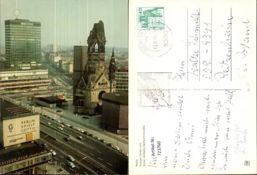723760 Berlin Kaiser-Wilhelm-Gedächtniskirche u. Europa-Center