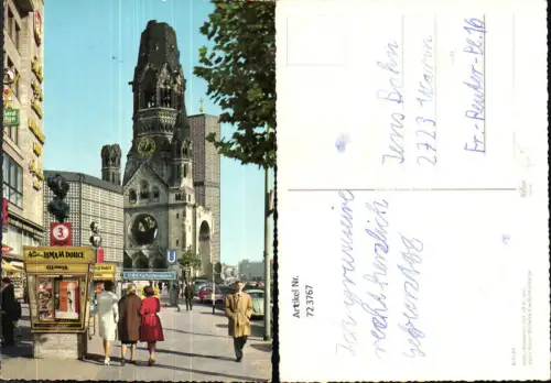 723767 Berlin Kurfürstendamm u. Kaiser-Wilhelm-Gedächtniskirche