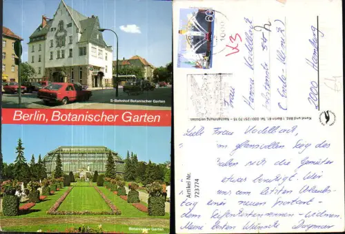 723774 Mehrbild AK Berlin Botanischer Garten S-Bahnhof