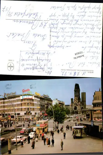 725624 Berlin VW Käfer Bus Kurfürstendamm Ecke Joachimstaler Straße