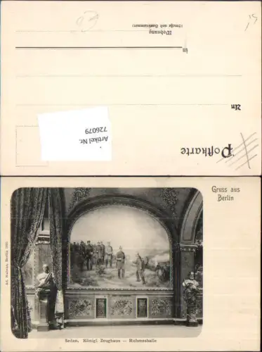726079 tolle AK Gruss aus Berlin Zeughaus Sedan Ruhmeshalle