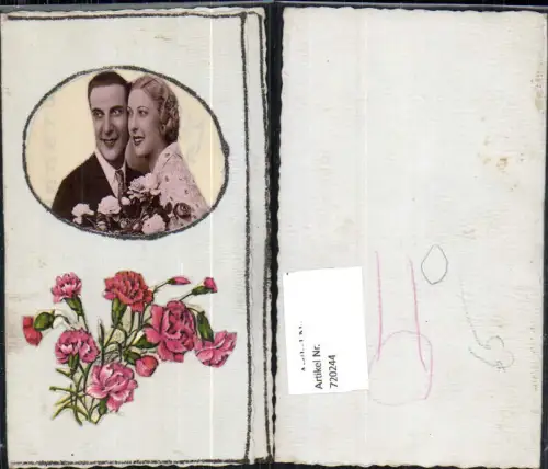 720244 Do it Yourself Karte handgemacht Paar Liebe Rosen Frau