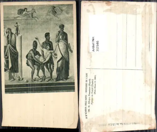 717346 Affresco Pompeiano Napoli Fresque de Pompei Engel Religion