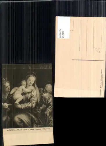717351 Vicenza Paolo Veronese Madonna Religion