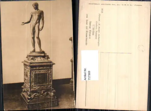 717369 Firenze Florenz L Idolino Statua Etrusca con base del Rinascimento Mann Statue Erotik