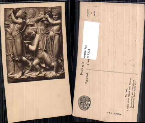 717374 Künstler AK Luca della Robbia fec. Firenze Florenz Kinder Musik Kunst