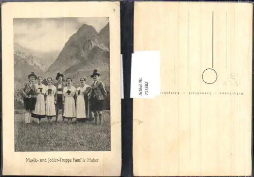 717382 Musik u. Jodlertruppe Familie Huber Tracht Musik aus Schliersee Bayern