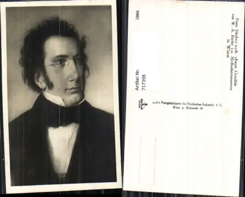 717398 Foto AK nach Gemälde v. W. A. Rieder Wien Vienna Franz Schubert Schubertmuseum Komponist Musik