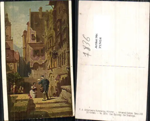 717414 Künstler AK Carl Spitzweg Der Briefträger Post Postwesen