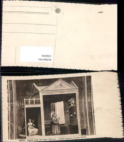 726241 Künstler AK Giotto L Angiolo apparisce a S. Anna Heilige Anna Engel Religion