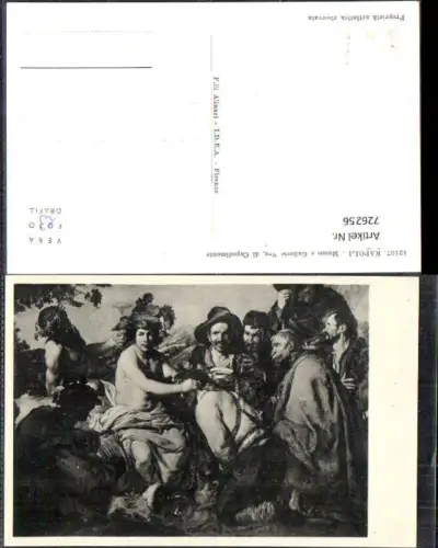 726256 Künstler AK Velasquez Il Trionfo di Bacco Wein Trinken Gesellige Runde