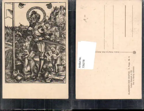 726278 Künstler AK Lukas Cranach d. Ältere Der Heilige Georg stehend Religion