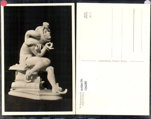 726280 Foto AK Meissner Porzellan Figur Eulenspiegel Till Eulenspiegel Museum Schöppenstedt