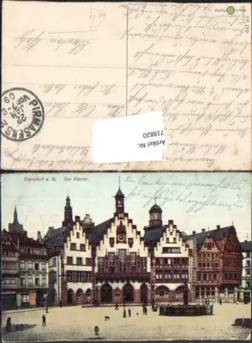 718820 Frankfurt am Main Der Römer Feldpost Pirmasens Landau Pfalz