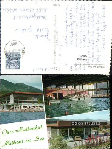 718562 Mehrbild AK Millstatt am See Alpenseebad Hallenbad VW Käfer