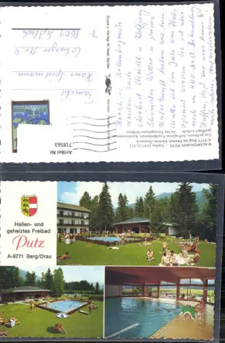 718563 Mehrbild AK Waldpension Putz Berg im Drautal Hallen u. Freibad