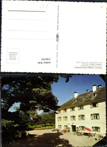 718570 Lendorf Pension Landgut Rojachhof Ansicht m. Gastgarten