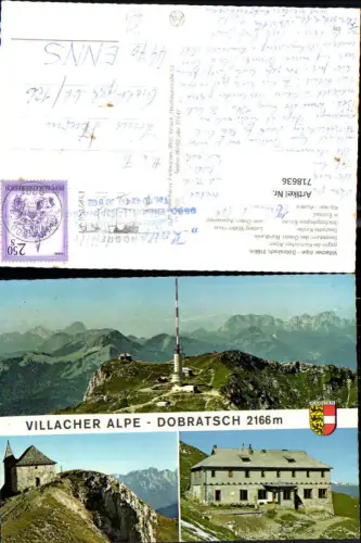 718636 Mehrbild AK Bad Bleiberg a. Dobratsch Villacher Alpe geg. d. Karnischen Alpen Kirche Sendeturm
