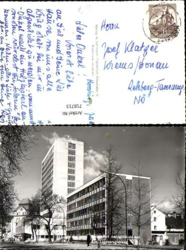 718713 Foto AK Klagenfurt Amtsgebäude d. Kärntner Landesregierung
