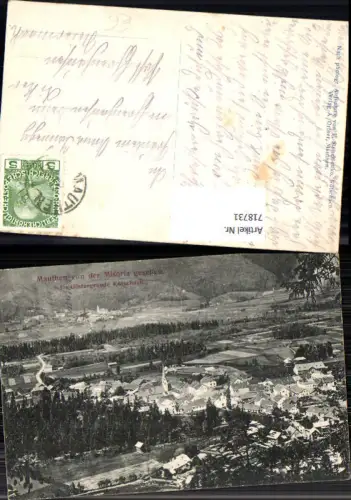 718731 Mauthen v. d. Misoria gesehen mit Kötschach i. Hintergrund Kötschach-Mauthen