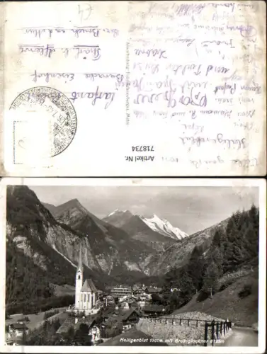 718734 Foto AK Heiligenblut a. d. Großglockner Hochalpenstraße Kirche