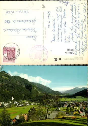 719451 Weißbriach Ansicht m. Baum i. Vordergrund