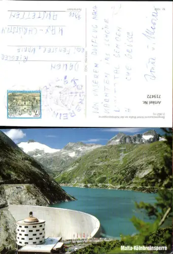 719472 Maltatal Kraftwerksgruppe Malta in Kärnten Kölnbreinsperre Sporthotel Bergrestaurant Talsperre