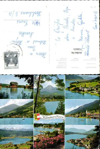 719475 Mehrbild AK Kärntner Seen Feld a. See Faakersee Velden Wörthersee Weißensee Techendorf