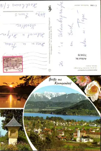 719478 Mehrbild AK Krumpendorf Ansicht Wegkreuz Stimmungsbild v. Wörthersee