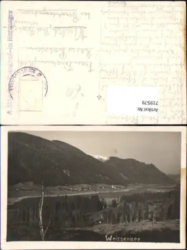 719579 Foto AK Weissensee Weißensee Techendorf b. Hermagor Kärnten