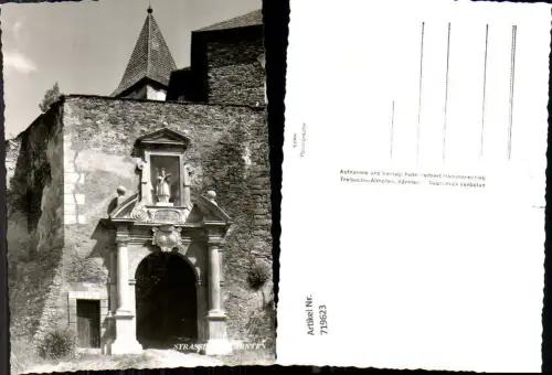 719623 Foto AK Straßburg i. Kärnten Strassburg Schloss Ansicht Tor Eingang