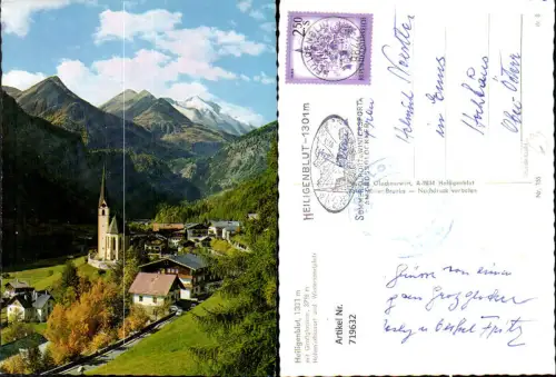 719632 Heiligenblut m. Großglockner Ansicht m. Kirche