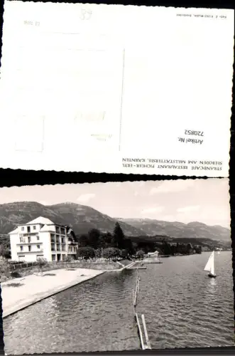 720852 Seeboden a. Millstättersee Strandcafe Restaurant Pichler-Ertl Segelboot