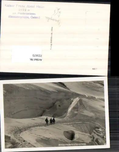 721673 Gletscherpartie a. Hofmannsweg Tourengeher Heiligenblut Großglockner