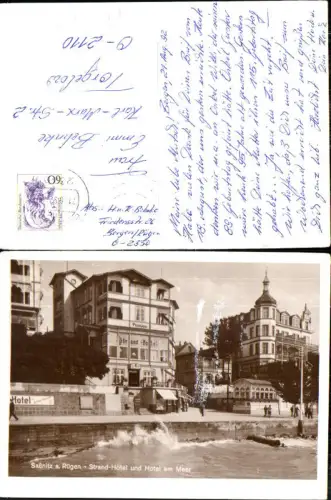 717518 Saßnitz auf Rügen Strand Hotel Hotel am Meer 1960