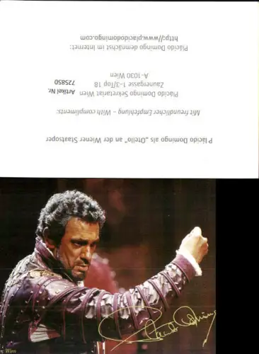 725850 Musik Placido Domingo Otello Wiener Staatsoper