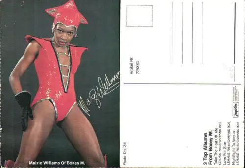 725881 Musik Maizie Williams of Boney M Autogramm