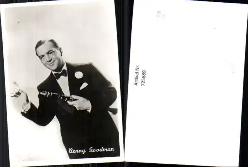 725889 Foto Musik Benny Goodman Klarinette