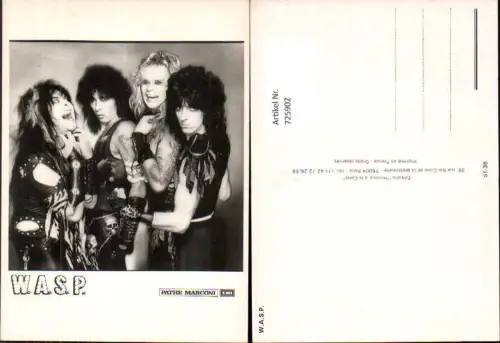 725902 Musik W.A.S.P. Pathe Marconi Emi