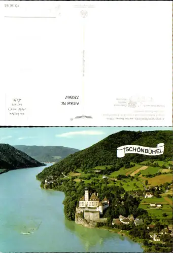 720567 Fliegeraufnahme Schönbühel a. d. Donau Schloss Schönbühel pub Alpine Luftbild FÖ 56163