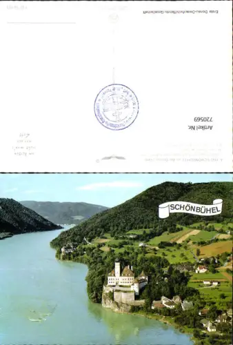 720569 Fliegeraufnahme Schönbühel a. d. Donau Schloss Schönbühel pub Alpine Luftbild FÖ 56163