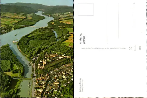 720588 Fliegeraufnahme Melk a. d. Donau Wachau mit Stift Benediktinerstift