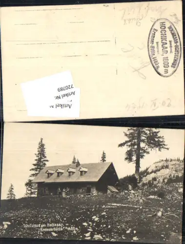 720789 Schutzhaus am Hochkaar Kremserhütte Göstling an der Ybbs Lassing