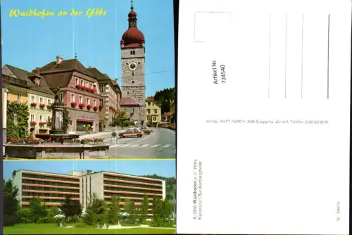 724540 Mehrbild AK Waidhofen a. d. Ybbs Kuranstalt Buchenbergheim Stadtplatz Alfons Weber Geschäft