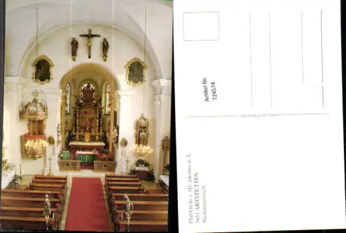 724574 Artstetten Pfarrkirche z. Hl. Jakobus d. Ä. Kirche Inneres
