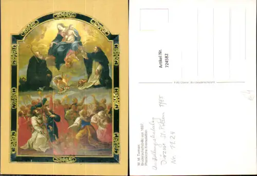 724582 Krenstetten Pfarrkirche Bruderschaftsbild W. M. Turman Aschbach Markt
