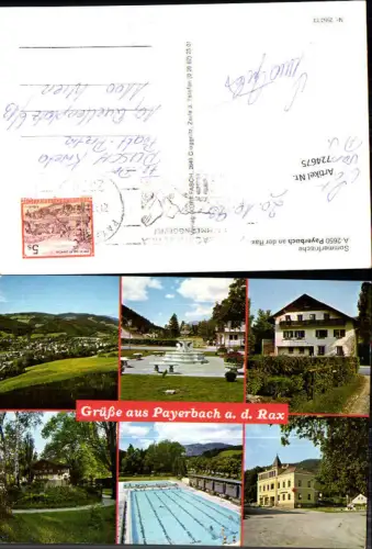 724675 Payerbach an der Rax Sommerfrische Bezirk Neunkirchen