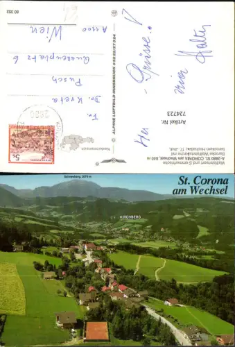 724723 St. Corona am Wechsel Barocke Wallfahrtskirche Bez. Neunkirchen