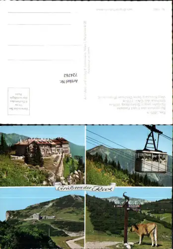 724762 Rax Bergstation und Hotel Gemeinde Reichenau an der Rax LK Neunkirchen