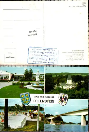 724788 Stausee Ottenstein Erholungszentrum Rastenfeld Bez. Krems Zwettl brücke